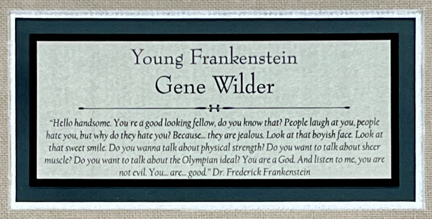 Gene Wilder-Young Frankenstein signed photo