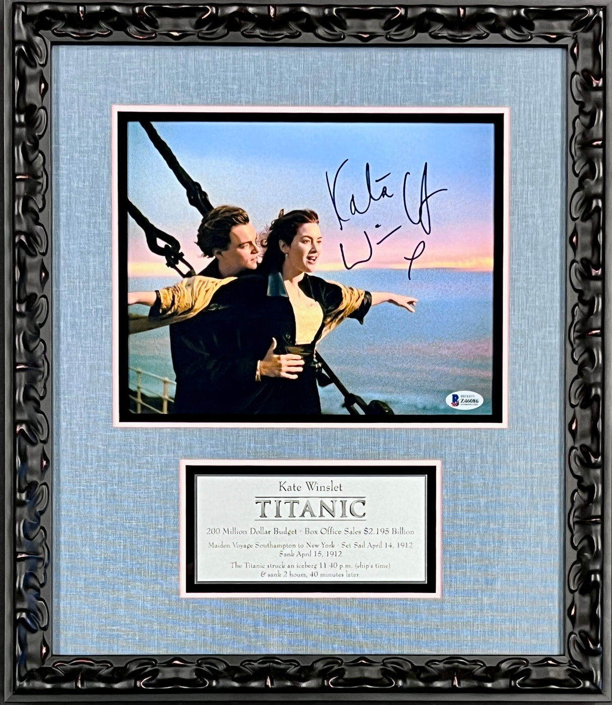 Kate Winslet-Titanic signed 8x10 photo