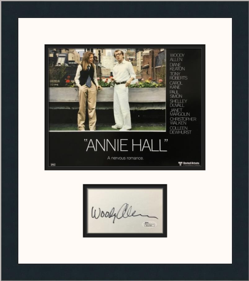 Woody Allen Annie Hall Signed Custom Framed Photo