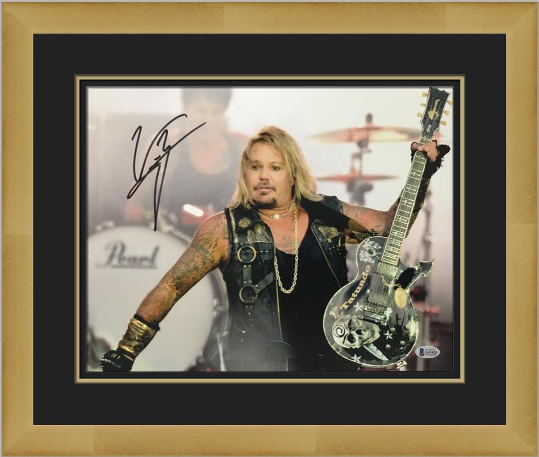 Vince Neil Motley Crue Signed Photograph