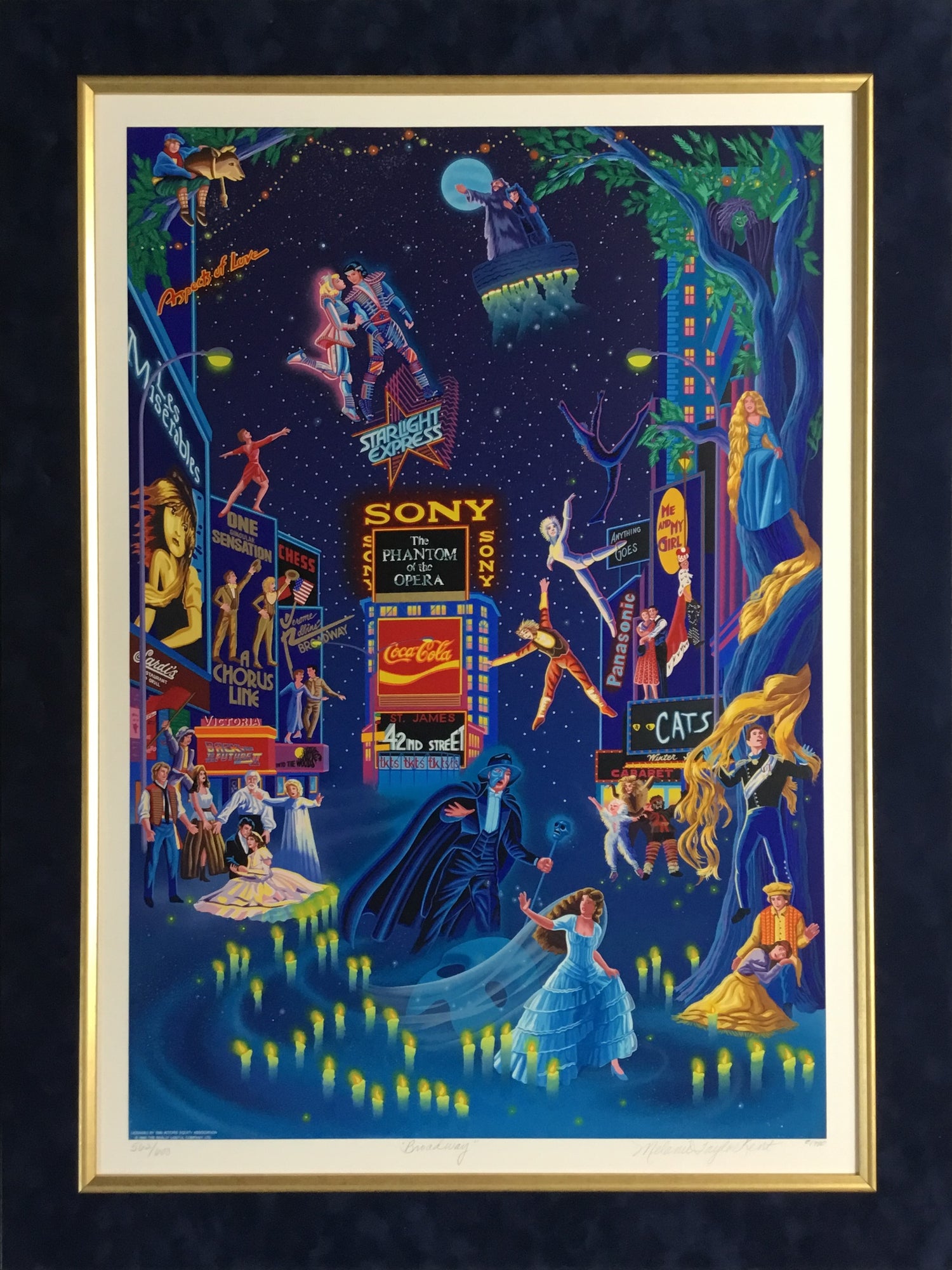 Melanie Taylor Kent Broadway NYC L/ED Signed & Numbered Serigraph