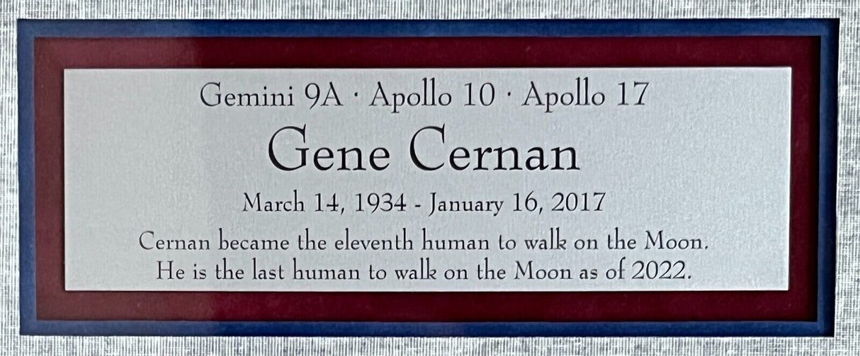 Gene Cernan-Apollo 17 signed cut
