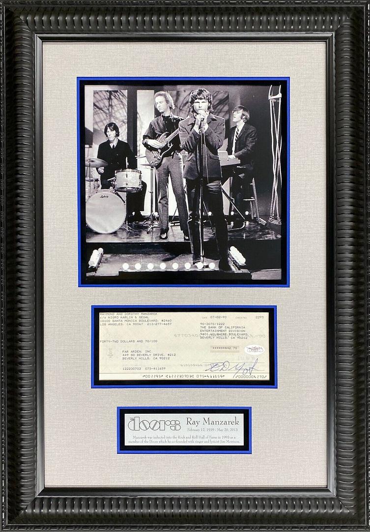 Ray Manzarek Signed Check THE DOORS