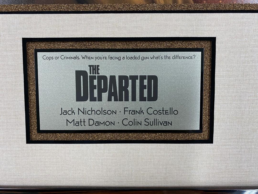 Jack Nicholson & Matt Damon Signed The Departed 11x14 Photo