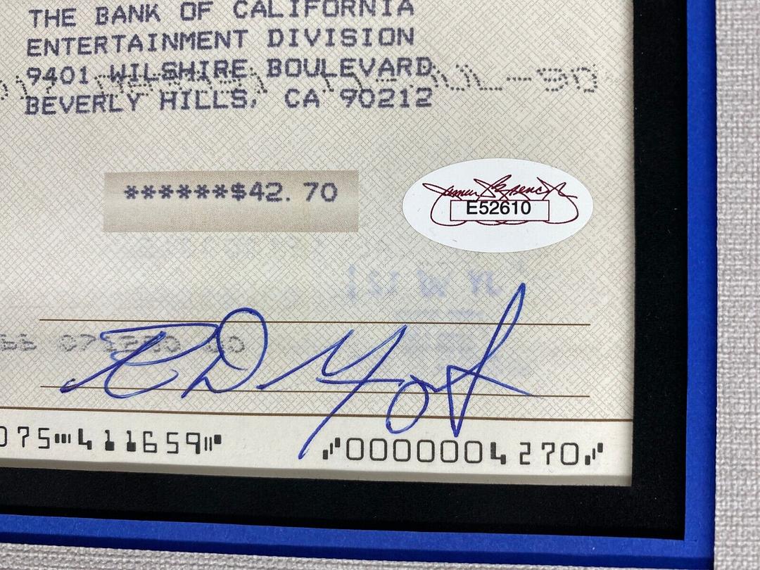 Ray Manzarek Signed Check THE DOORS