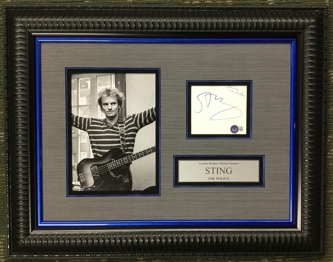Sting Signed Cut The Police