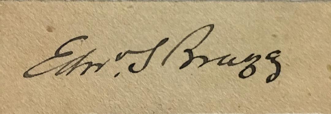 Edward S. Bragg Military General Civil War Signed Cut
