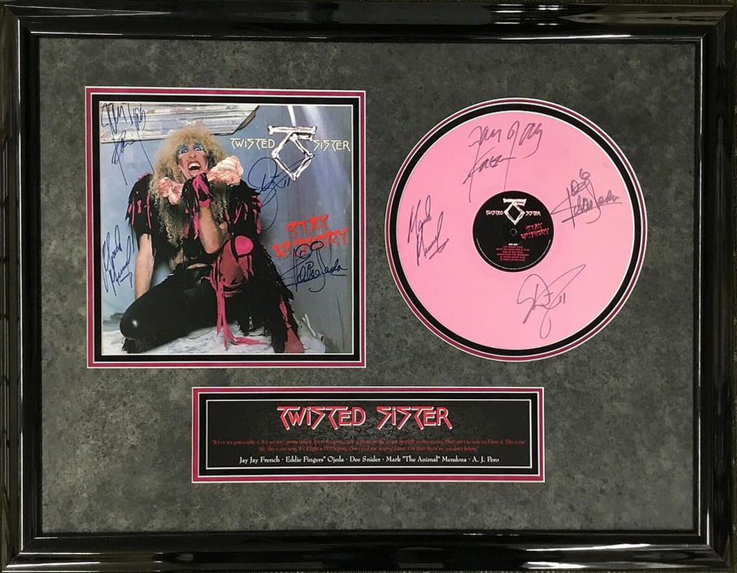 Twisted Sister Band Signed x2 Album Cover and Record