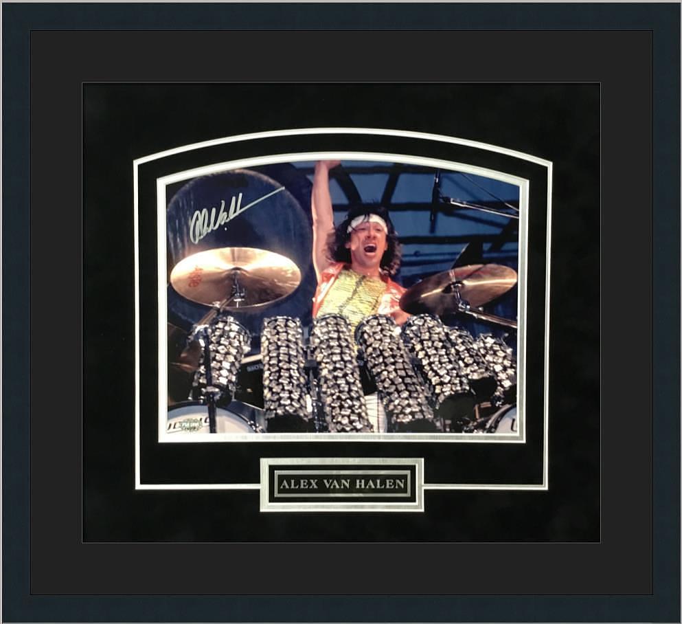 Alex Van Halen Drummer Signed Photograph