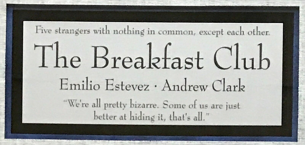 Emilio Estevez-The Breakfast Club signed photo