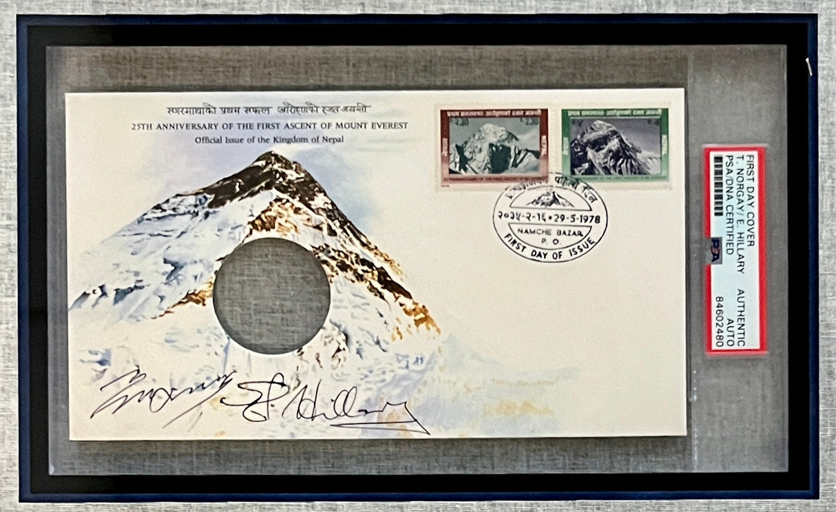 Edmund Hillary/Tenzing Norgay-Mt Everest signed FDC