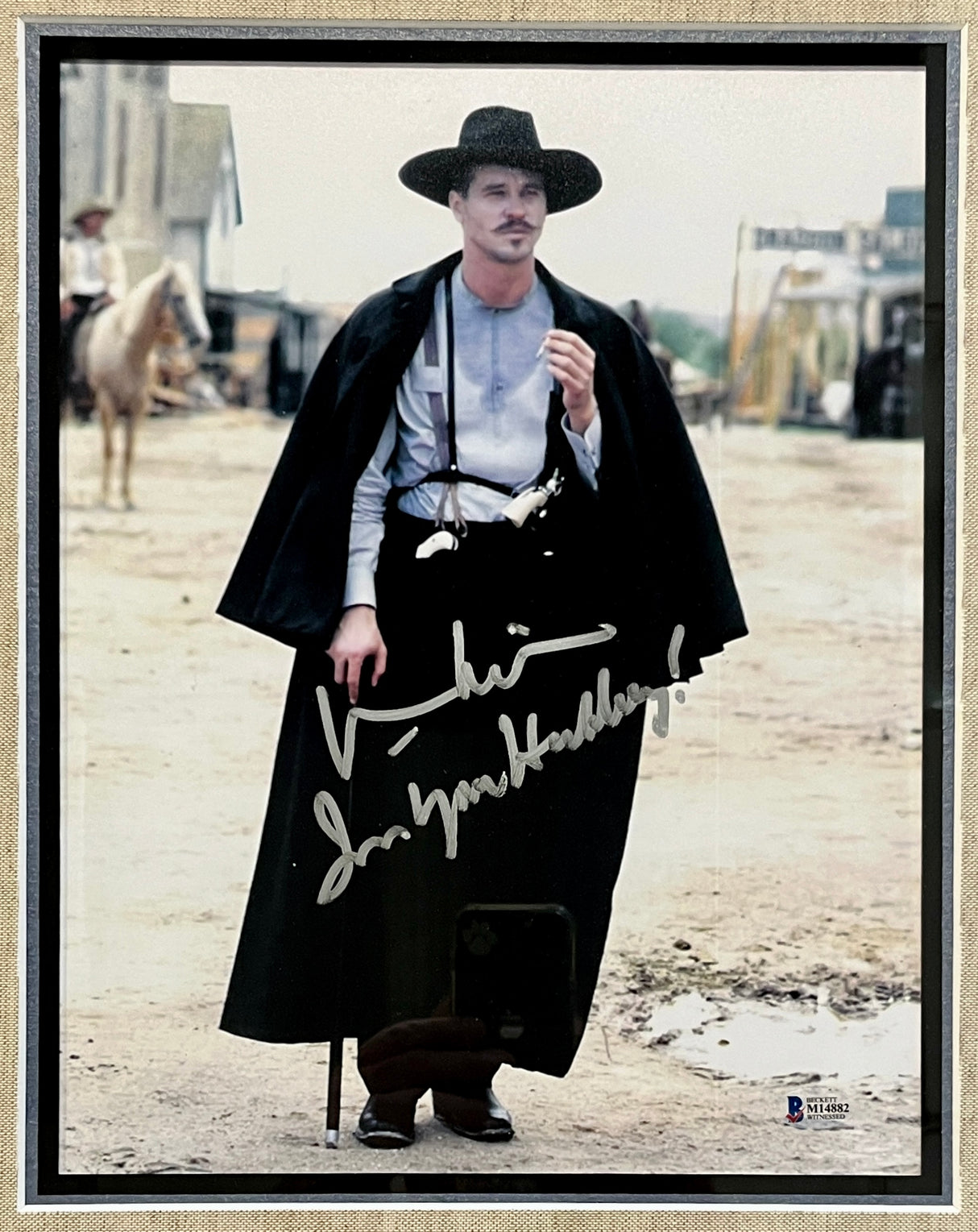 Val Kilmer-Doc Holliday signed 11x14 photo