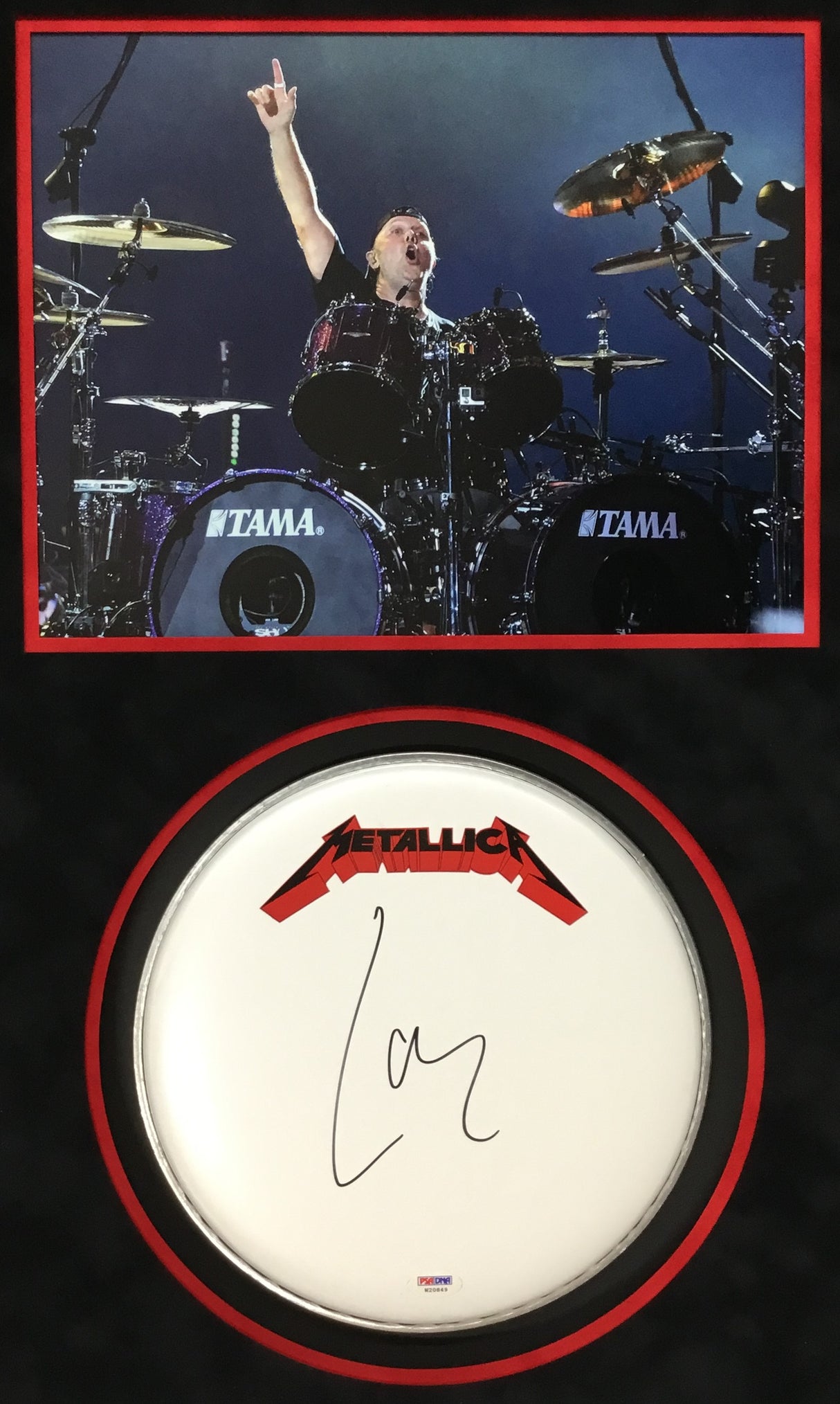 Lars Ulrich-Metallica signed drum head