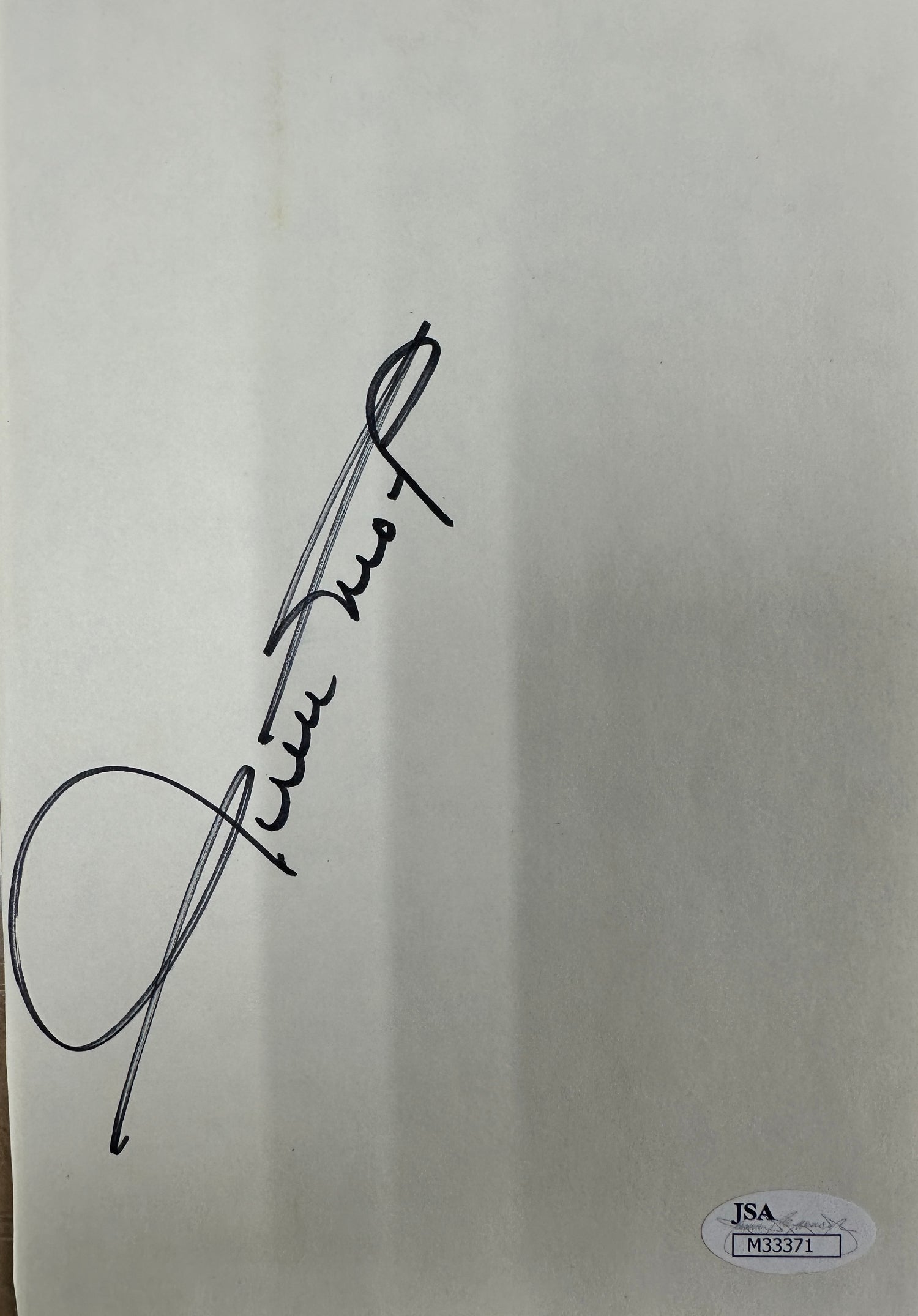 Willie Mays signed cut