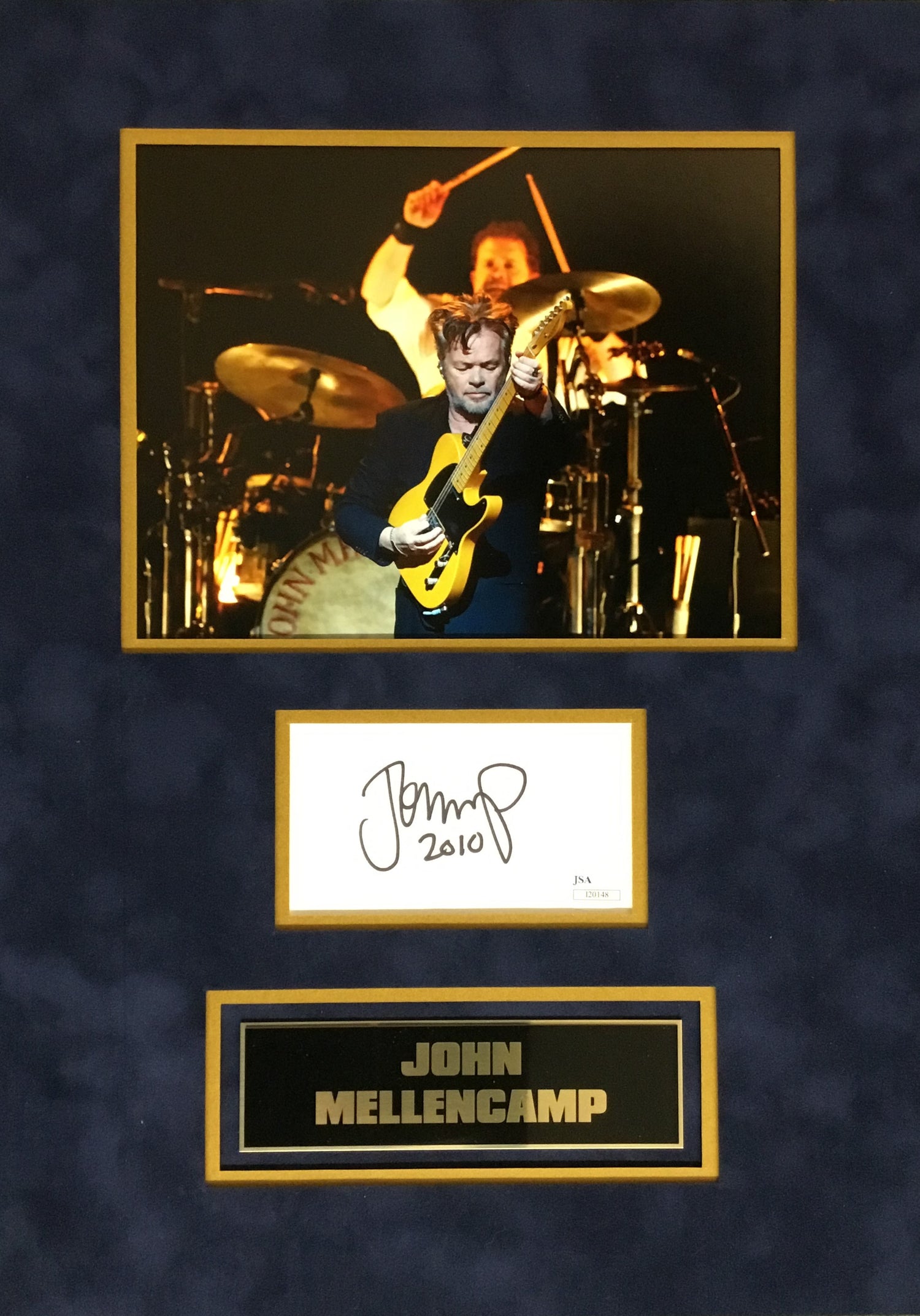 John Mellencamp signed cut