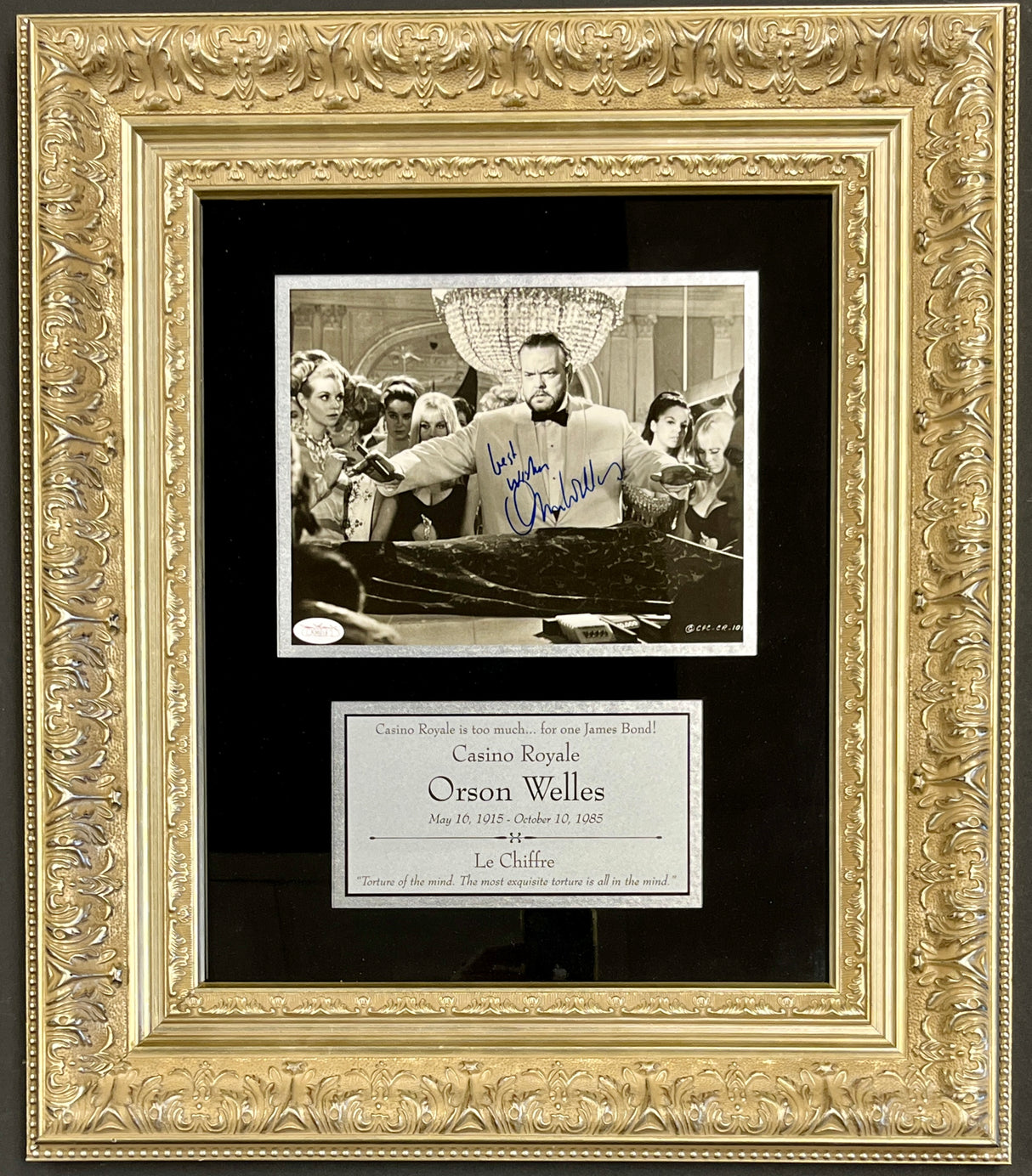 Orson Welles-Casino Royale signed photo