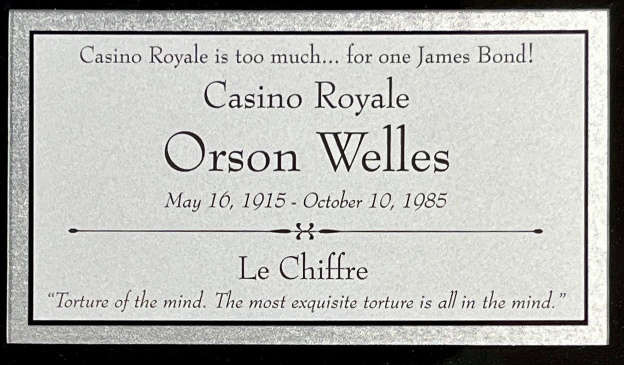 Orson Welles-Casino Royale signed photo