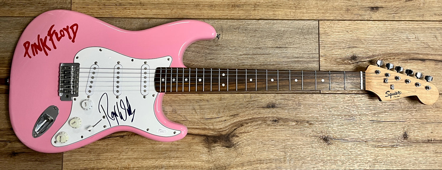 Roger Waters Pink Floyd signed custom Fender guitar