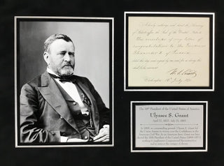 President Ulysses S Grant Signed Letter - Congratulating Emperor Alexander II of Russia