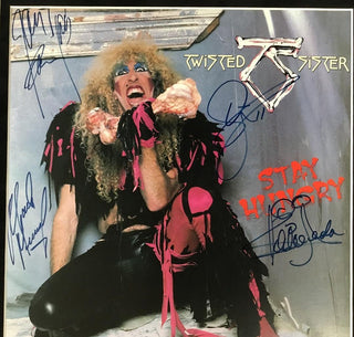 Twisted Sister Band Signed x2 Album Cover and Record