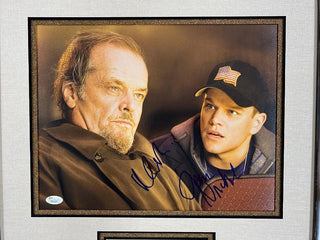 Jack Nicholson & Matt Damon Signed The Departed 11x14 Photo