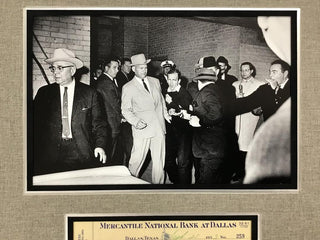 Jack Ruby Signed Check Display Shooting Lee Harvey Oswald