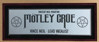 Vince Neil Motley Crue Signed Cut