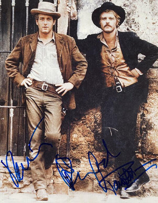 Paul Newman & Robert Redford Butch Cassidy Signed Photo