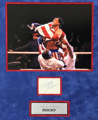 Sylvester Stallone Rocky Signed Cut