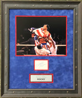Sylvester Stallone Rocky Signed Cut