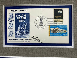 Apollo 11 Signed Crew Display Armstrong Collins Aldrin