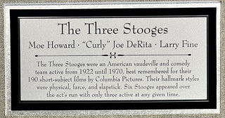 The Three Stooges-signed cut