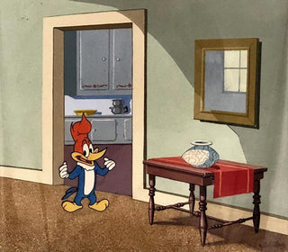 1950's Woody Woodpecker Hand Painted Cel Walter Lantz