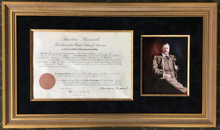 President Theodore Roosevelt Signed Appointment Document Dated 1906