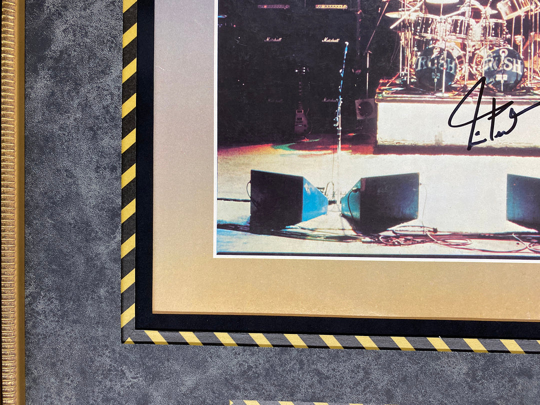 Neil Peart Drummer Signed RUSH Record All The Worlds a Stage