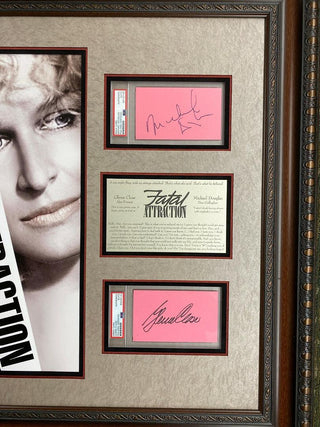 Michael Douglas & Glenn Close Signed Fatal Attraction