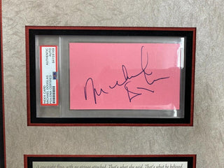 Michael Douglas & Glenn Close Signed Fatal Attraction