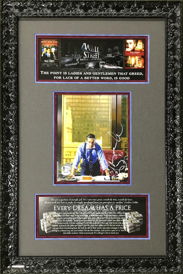 Michael Douglas Wall Street Signed Photgraph Gordon Gekko