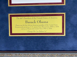 President Barack Obama Signed Cut