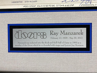 Ray Manzarek Signed Check THE DOORS