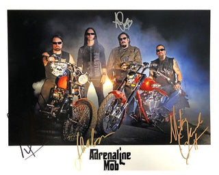 Adrenaline Mob Full Band Autographed 11x14 Photograph