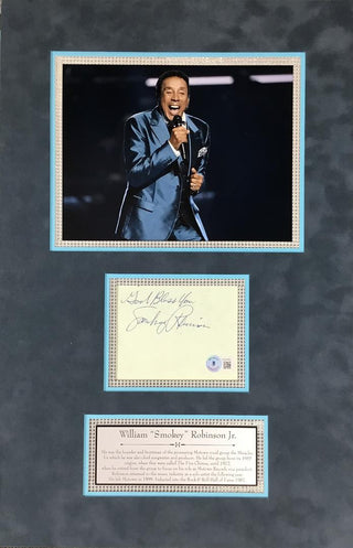 Smokey Robinson Signed Cut