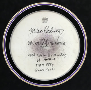 Mike Portnoy Signed Used Drum Head Dream Theater Awake Album