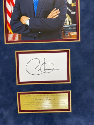 President Barack Obama Signed Cut