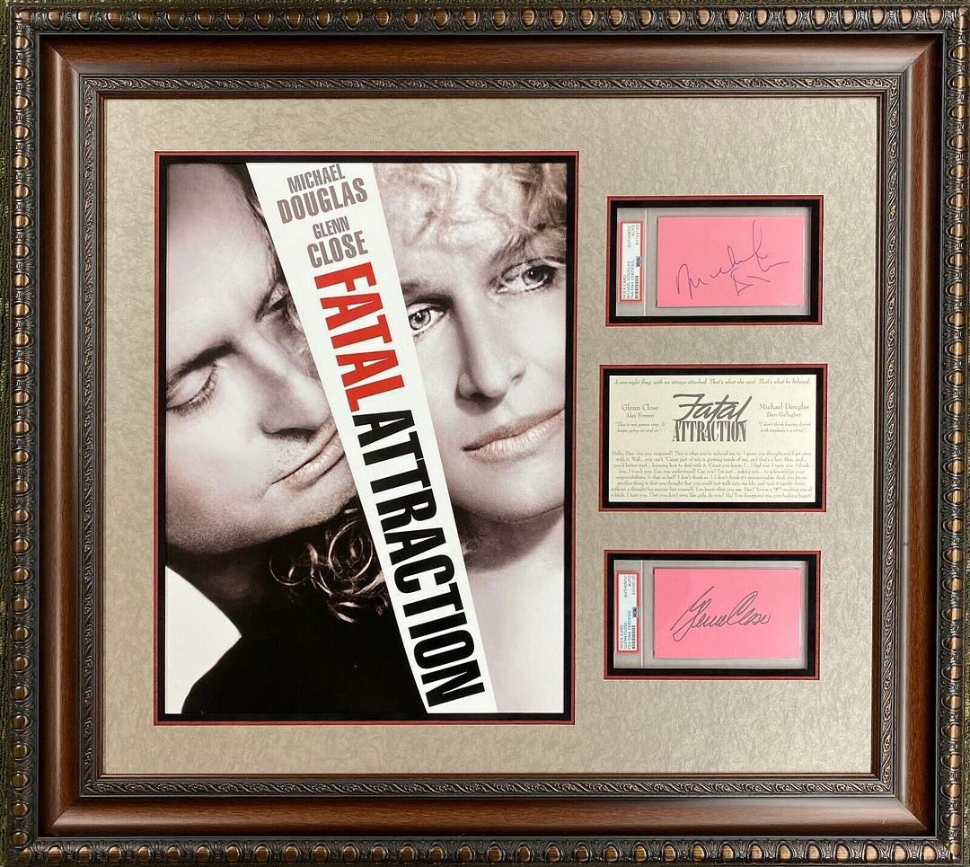 Michael Douglas & Glenn Close Signed Fatal Attraction