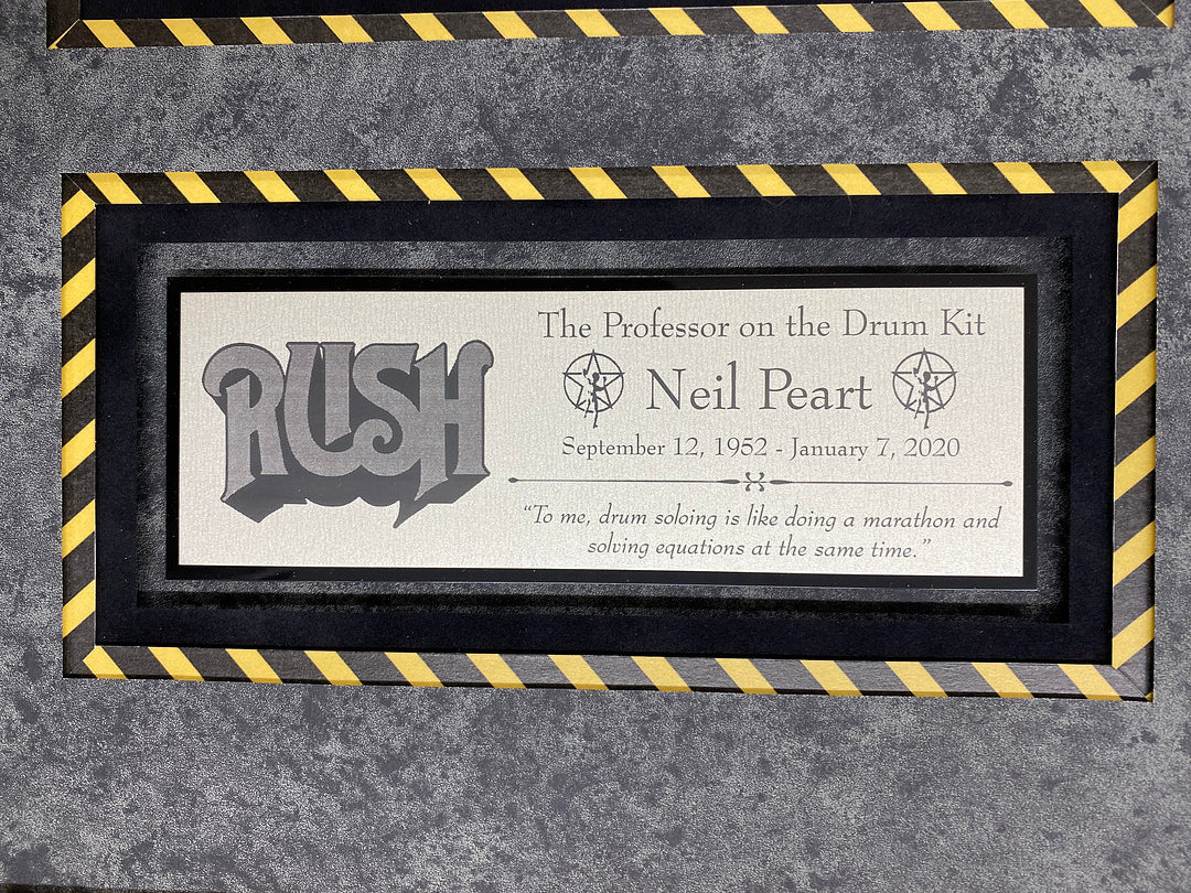 Neil Peart Drummer Signed RUSH Record All The Worlds a Stage