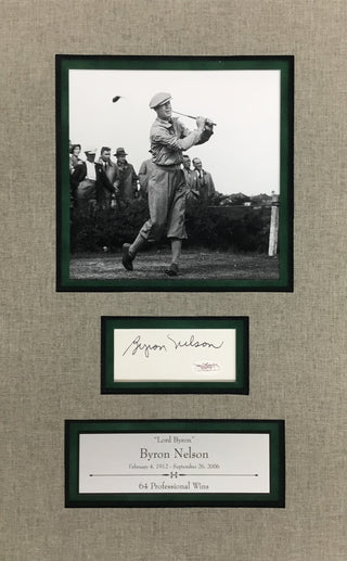 Byron Nelson d.2006 signed cut