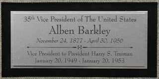 Alben Barkley Vice President to Harry Truman Cut Signature