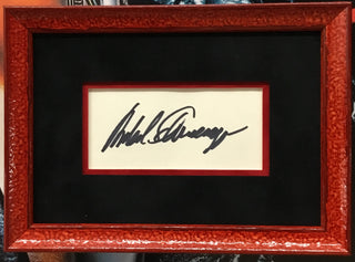 Arnold Schwarzenegger signed cut