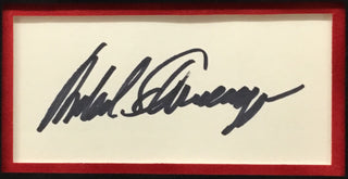 Arnold Schwarzenegger signed cut